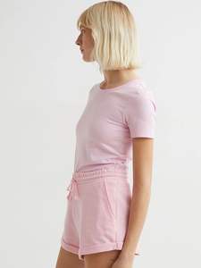 Women's Custom Logo Printed Sweat Shorts 70% Cotton 30% Polyester Terry <b>Elastic</b> <b>Waistband</b> Joggers Cotton Fleece Made Order - Product Image 2