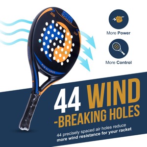 Raqueta de Pádel de Carbono al por Mayor, Raqueta de Fibra de Carbono Personalizada de Alta Calidad 2023 - Product Image 2