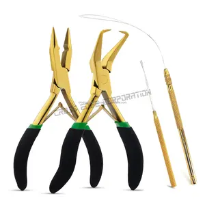 Professional Hair Extension Tools kit Taoe in & Microbeads remover plier & Hair extension loop tool