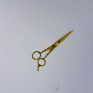 Ciseaux de barbier professionnels en acier inoxydable pour droitiers, manche long, pointe arrondie, qualité salon - Product Image 5