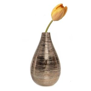 Conteneur de stockage de fleurs Vaisselle Vase à fleurs Plus grande qualité Vase à fleurs d'intérieur en laiton plaqué or à un prix attractif - Product Image 3