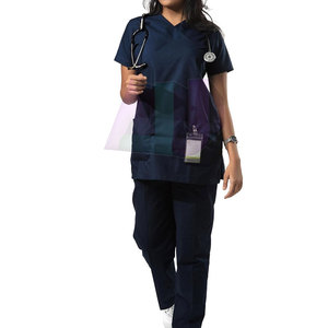 Combinaison de travail en coton pour femmes haute performance avec plusieurs poches, taille élastique confortable, légère et écologique - Product Image 1