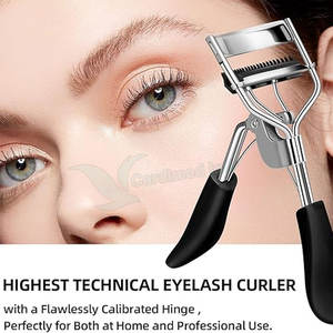 Rizador de pestañas de acero inoxidable con Mango antideslizante hecho a medida, rizador de extensión de pestañas con acabado de espejo - Product Image 5