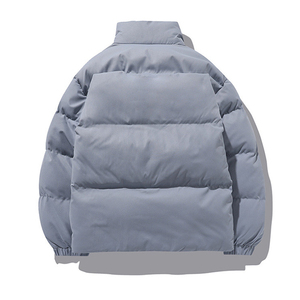 <b>Back</b> Stander Coller Puffer Jacket For Men With Your Logo <b>Drop</b> Shipping Plus Size Warm Colorful Bubble Coat Jacket - Product Image 2