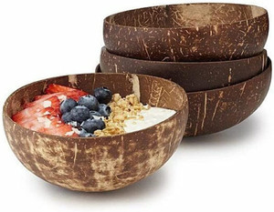 Bol et cuillère de noix de coco Premium bol de noix de coco bol de noix de coco bol de fruits fait à la main avec 100% naturel fabriqué au vietnam - Product Image 5