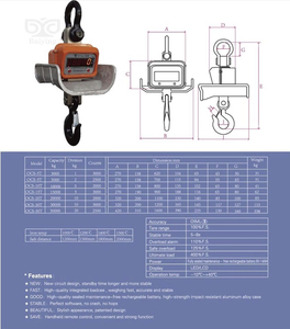 Báscula de Grúa de Alta Resistencia con Pantalla LED, 100% Confiable, Disponible con Capacidad de 20 Toneladas para Uso Industrial a Buen Precio - Product Image 5