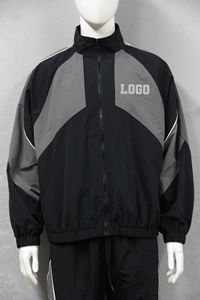 Tenues de sport, jogging, tenue avec fermeture éclair, vente en gros de coupe-vent en gros, streetwear, survêtement coupe-vent en nylon de haute qualité personnalisé pour hommes - Product Image 2