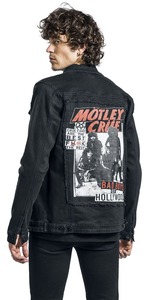 OEM/ODM conception personnalisée veste en jean unisexe à la mode noir qualité supérieure poches poitrine bouton peau de mouton cuir matelassé - Product Image 5