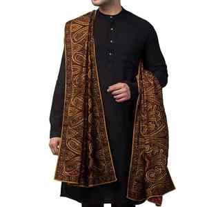 Châle d'hiver en laine pour homme, uni, doux, chaud, respirant, traditionnel, 300g, personnalisable - Product Image 4