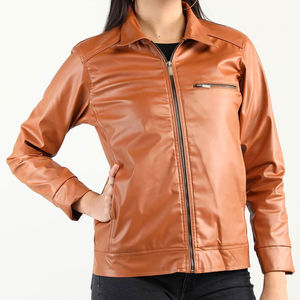 Chaqueta de Cuero para Mujer, Diseño Transpirable, Chaqueta de Cuero Sólida para Mujer con Precio Personalizado, Servicios ODM OEM - Product Image 6