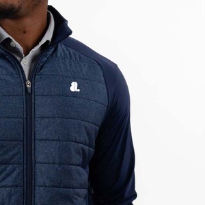 Chaqueta Híbrida de Invierno para Hombre, Estilo Urbano, con Cierre, Ajustada, Ligera, Acolchada, con Cuello Alto y Resistente al Viento - Product Image 6