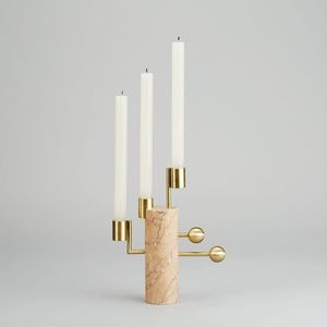 Ménorah en bois contemporaine, porte-bougie artistique multi-branche, design sculptural élégant, accent de table moderne, unique pour les fêtes - Product Image 2