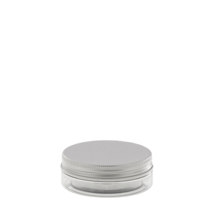 Crucible in PET con coperchio a vite in alluminio e materiale PET trasparente - Product Image 1