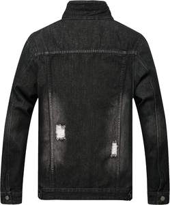 Chaqueta vaquera estilo occidental con lavado a la piedra para invierno, abrigo duradero informal de longitud media, estilo desgastado para uso formal y urbano. - Product Image 5