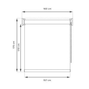 Tenda a Rullo Traslucida Semplice Well Home - Bianca, 160 x 175 cm (larghezza x lunghezza)/Dimensioni tessuto 157 x 170 cm - Product Image 3