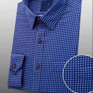 เสื้อลำลองสำหรับผู้ชาย, ผ้าฝ้าย100% ระบายอากาศได้ดีถักด้วยสีย้อมเรียบ - Product Image 2