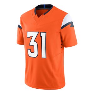 Maillot de football américain unisexe en polyester à manches courtes avec impression par sublimation personnalisée Nom de l'équipe Numéro Respirant Séchage rapide - Product Image 2