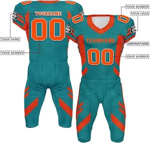 Uniformes de Fútbol Americano, Tela Resistente y Transpirable, Envío Rápido, Tallas Grandes para Jóvenes y Adultos, Logotipo OEM - Product Image 4