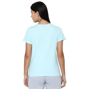 Camisetas personalizadas de verano para mujer, venta al por mayor de algodón con cuello redondo, camisetas de media manga de buena calidad, camisetas con cuello redondo para mujer - Product Image 3