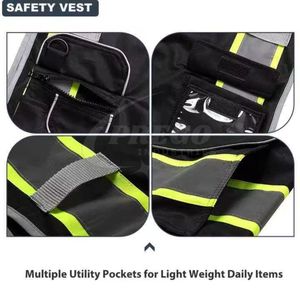 Nouveau gilet réfléchissant, gilet de sécurité, veste, bande de sécurité personnelle, construction, haute visibilité, vêtements de sécurité au travail - Product Image 4
