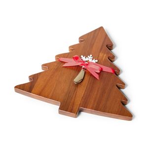 Grande planche à découper en bois de style sapin de Noël avec finition polie | Planche à découper durable pour la restauration et l'hôtellerie - Product Image 1