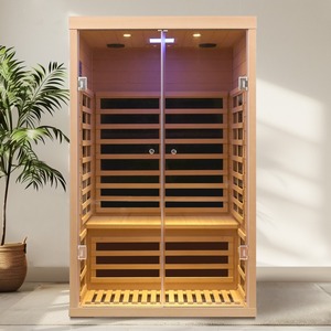 1780W Hemlock Far Infrared Container House for 2 Person Low EMF Double Glass Door Built-in Power & Prep Space for Warranty - Product Image 4