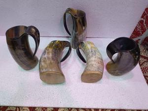 Copa de vino blanco con forma de cuerno vikingo natural para beber, fabricante indio, precios bajos al por mayor para ocasiones de fiesta - Product Image 2