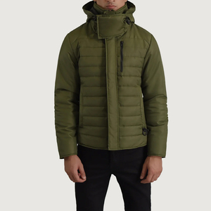 Haute qualité hiver hommes doudoune léger matelassé à capuche compressible doudoune décontracté chaud extérieur vert vestes pour hommes - Product Image 3
