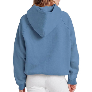 OEM Blank <b>Hoodies</b> For Women Oversized Drop Shoulder Quickdry Breathable 100% Cotton Material Lightweight Customised Logo - Product Image 5