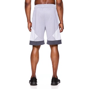 Pantalones cortos de chándal de entrenamiento de gimnasio para hombre con estampado en relieve personalizado 100% algodón French Terry estilo informal sublimado Technics tela de malla - Product Image 4