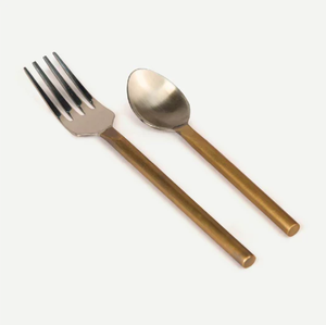 ชุดช้อนส้อมโลหะทำมือสำหรับงานแต่งงานร้านอาหารโรงแรมใช้ภายในบ้าน - Product Image 2