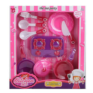 Juego de cocina de 8 piezas para niñas - Rosa - Product Image 2