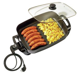 Sartén Eléctrica 40x30, Olla Duradera y Fácil de Limpiar para Cocinar en Casa - Product Image 1