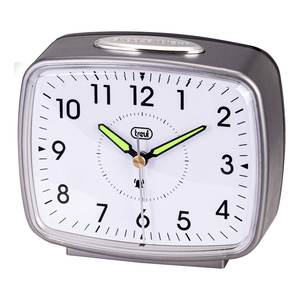 Trevi Alarm <b>Clock</b> SL 3098 Silver Desk & <b>Table</b> <b>Clock</b> with Stylish Design Model 0SL309810 - Product Image 1