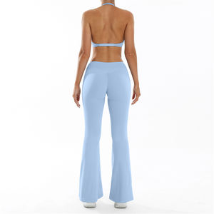 Prêt à Expédier 5 Couleurs Femmes Yoga Sports Ensembles Haute Extensible Haute Qualité Personnalisé Confortable Yoga Femmes Leggings Dames - Product Image 5