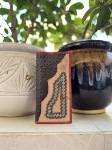 Outil à main sculpture hommes Long portefeuille RFID Nylon doublure Offre Spéciale mode élégant couleur marron porte-monnaie cadeau pour lui - Product Image 4