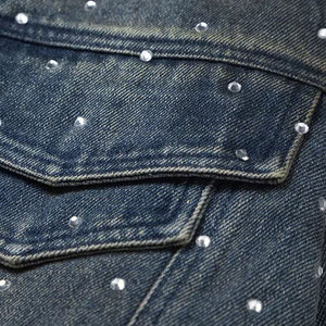 Best Selling <b>Rhinestone</b> Jeans <b>Jacket</b> Latest Design And Casual Wear <b>Rhinestone</b> Jeans <b>Jacket</b> - Product Image 4