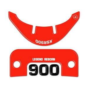 Adesivo Rosso 3D per Protezione Area Chiavi Compatibile con Yamaha XSR900 2022-2025, Decalcomanie per Moto - Product Image 2