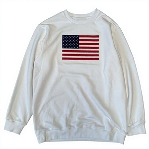 Sudadera de Hombre con Logotipo Personalizado de Alta Calidad, Diseños de Ropa Deportiva de Invierno, Bordado de Bandera Americana, Sudadera Unisex de Manga Larga - Product Image 1