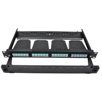 Cassette ODF de panneau de brassage optique haute densité 1U 96 fibres MPO MTP vers LC pour montage en rack avec matériau LSZH et prise en charge DDM