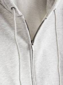 เสื้อมีฮู้ดแบบซิปสำหรับผู้ชายผ้าคอตตอนโพลีเอสเตอร์ระบายอากาศได้ดีใหม่2025 - Product Image 4