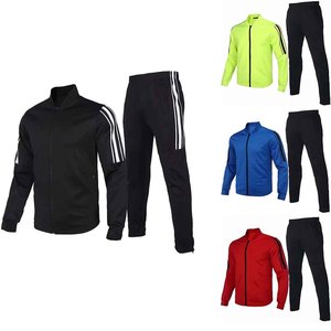 <b>Men's</b> Thermal Knitted Sweatsuit Plus Size Long Sleeve Zip <b>Jacket</b> and Pants Soft Comfortable Polyester Cotton Set From Pakistan - Product Image 6