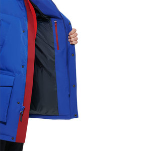 Shiny <b>Down</b> Coat Hood Winter Thicken Warmth Puffer Zipper Jacket Fashion Waterproof Bubble Jackets - Product Image 5