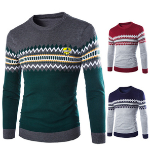 2025 mode hommes personnalisé respirant laine doublure tricoté pull avec motif en gros meilleure vente hiver automne saison - Product Image 6