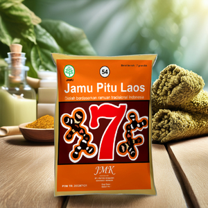 JMK Pitu Laos, Bebida Herbal en Polvo 7g, Mezcla Herbal Indonesia Sin Azúcar para el Bienestar Corporal - Product Image 5