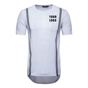 T-shirt tricoté oversize à manches courtes pour homme, col rond, coutures irrégulières, collection automne 2026 - Product Image 6