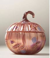 Porte-bougie en verre en forme de citrouille vide, étanche, résistant à la chaleur, écologique, décoratif et parfumé pour la Saint-Valentin, Noël, Pâques
