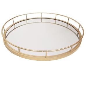 Traditional Style Restaurant Tea Coffee Breakfast Server Dishes Hammered Design Serving Tray With Designer Handle - Product Image 6