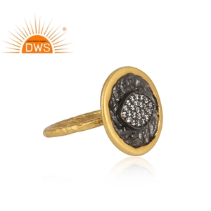 Hot Selling Sterling Silver 18K Gold Plated Natural <b>Cz</b> Gemstone Eye Design Stackable <b>Ring</b> Demi Fine Jewelry Manufacturer - Product Image 4