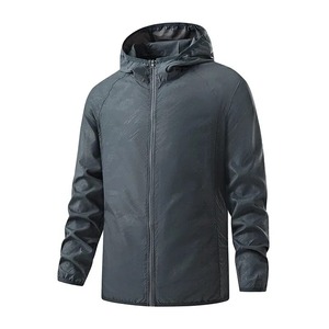 Hommes Femmes Unisexe Coupe-Vent Vestes Imperméable Respirant Toile Mince À Capuche Camping Escalade Extérieur Manteau De Pluie Portable - Product Image 2